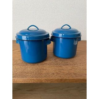 ノダホーロー(野田琺瑯)の野田琺瑯 ホーロータンク 12cm 2個SET(日用品/生活雑貨)