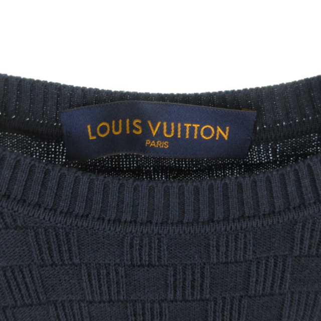 ルイヴィトン セーター 19AW コットン ウール ダミエ グラフィット XL
