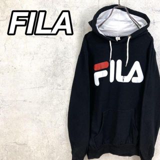 フィラ(FILA)の希少 90s フィラ パーカー ビッグプリント 美品(パーカー)