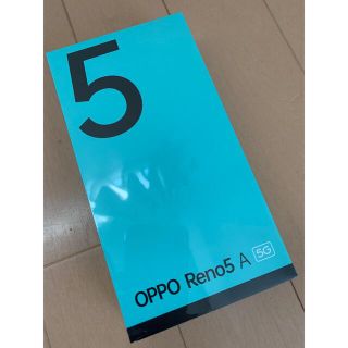 オッポ(OPPO)のOPPO Reno5 A CPH2199 デュアルSIM シルバーブラック(スマートフォン本体)