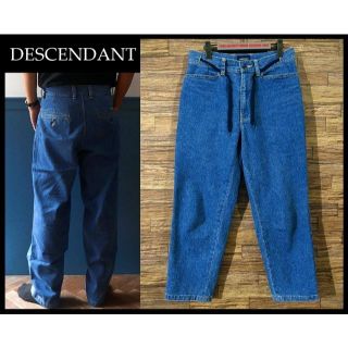 美品 ディセンダント 19AW ウォッシュ加工 デニム トラウザーズ パンツ 1(デニム/ジーンズ)