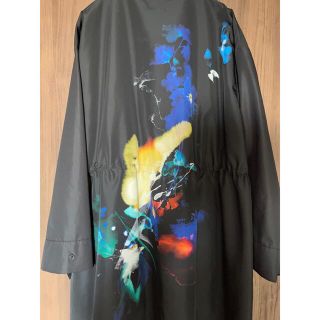 希少 美品SISE LONG PRINT GOWN COAT 19SS