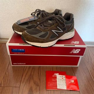 ニューバランス(New Balance)の新品未使用 new balance 990 V4 グリーン(スニーカー)