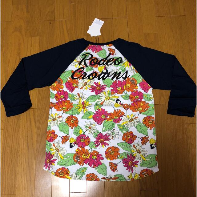 RODEO CROWNS WIDE BOWL(ロデオクラウンズワイドボウル)のRCWB ラグラン七部袖Tシャツ　ロンT M レディースのトップス(Tシャツ(長袖/七分))の商品写真