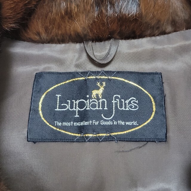 希少>Lupian furs ルピアンファーズ 毛皮 コート リアルファーの 希少>Lupian furs ルピアンファーズ 毛皮 コート リアルファーの