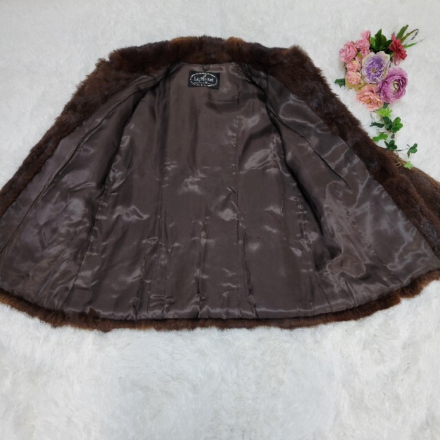 希少>Lupian furs ルピアンファーズ 毛皮 コート リアルファーの 希少>Lupian furs ルピアンファーズ 毛皮 コート リアルファーの