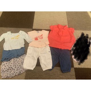 プチバトー(PETIT BATEAU)のプチバトー　6m 70 7点　おまとめ　女の子(Ｔシャツ)