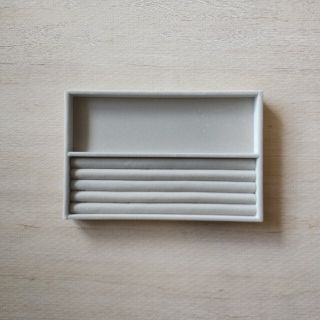 ムジルシリョウヒン(MUJI (無印良品))の無印良品 アクリルケース ベロア仕切 内箱(小物入れ)