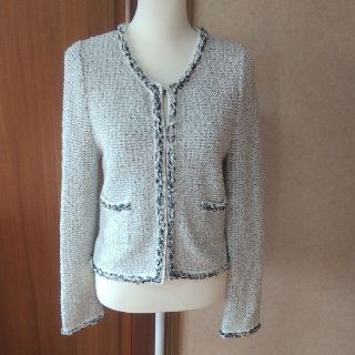 トゥービーシック(TO BE CHIC)の美品☆T0 BE CHIC♡ツイードジャケット(ノーカラージャケット)