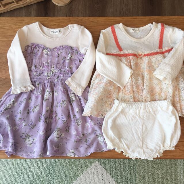 Branshes(ブランシェス)の春秋物　80センチ　3点まとめ売り　BRANSHES kid's zoo  キッズ/ベビー/マタニティのベビー服(~85cm)(シャツ/カットソー)の商品写真