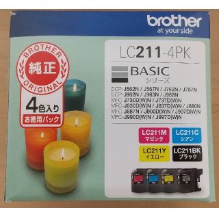 ブラザー(brother)のブラザー純正 インクジェットカートリッジ LC211-4PK(その他)