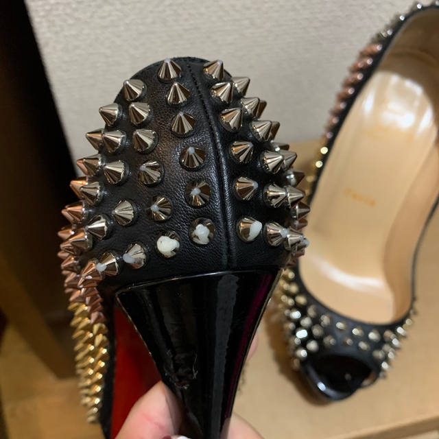 Christian Louboutin - ルブタン スパイク 23.5 37サイズ 裏張り有り