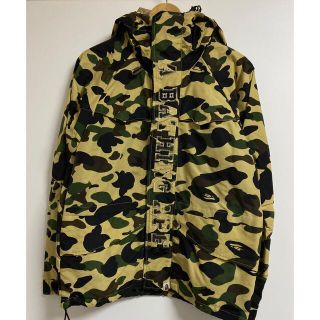 アベイシングエイプ(A BATHING APE)のAPE エイプ カモフラ 迷彩 ミリタリージャケット スノボジャケット(ミリタリージャケット)