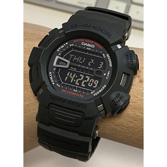 G-SHOCK/アーミーグリーン/マッドマン/ミリタリー/G-9000/反転液晶 玄関先迄納品