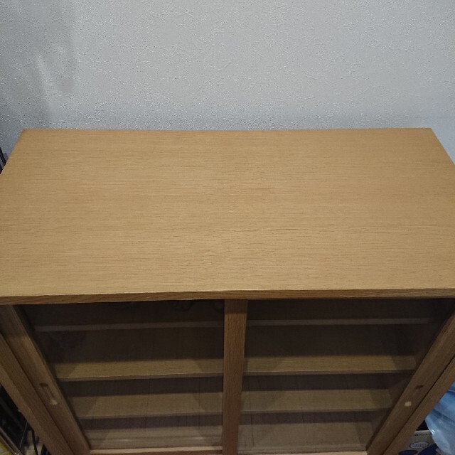 MUJI (無印良品) - 無印良品 オーク材キャビネットガラス扉 MUJI (無印良品) - 無印良品 オーク材キャビネットガラス扉