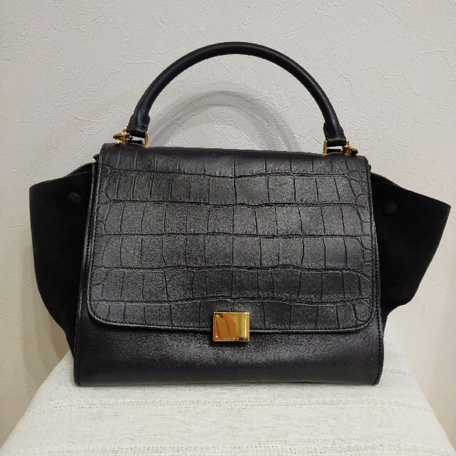 高い素材 celine セリーヌ トラペーズ 2way ショルダーバッグ