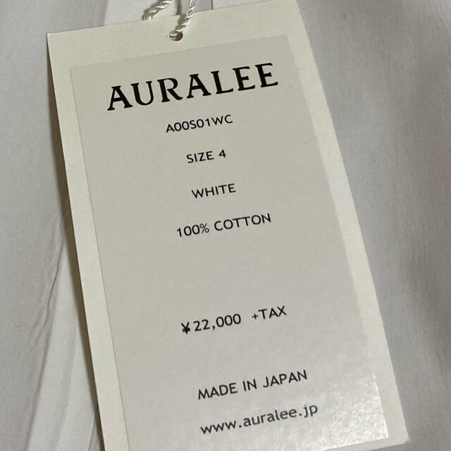 AURALEE(オーラリー)のAURALEE  SELVEDGH WEATHER CLOTH SHIRTS メンズのトップス(シャツ)の商品写真