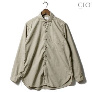 CIOTA シャツ レギュラーカラー ベージュ スビンコットン タイプライター(シャツ)