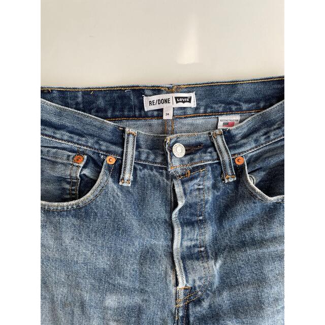 Ron Herman(ロンハーマン)のre/done Levi’s mid rise cropped サイズ24 レディースのパンツ(デニム/ジーンズ)の商品写真