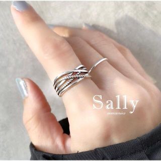 トゥデイフル(TODAYFUL)のsale【silver 925 】 ワイド　マルチラインリングシルバー 925 (リング(指輪))