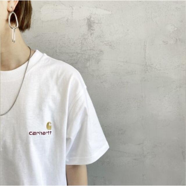 carhartt(カーハート)の【Carhartt】 カーハート ワンポイント刺繍 Tee レディースのトップス(Tシャツ(半袖/袖なし))の商品写真