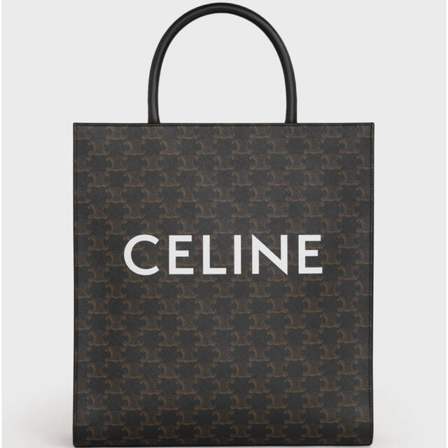 値引きする celine - CELINEキャンバス ブラック トートバッグ