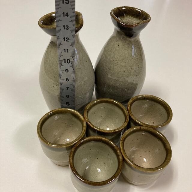 民藝　益子焼　徳利と盃セット エンタメ/ホビーの美術品/アンティーク(陶芸)の商品写真