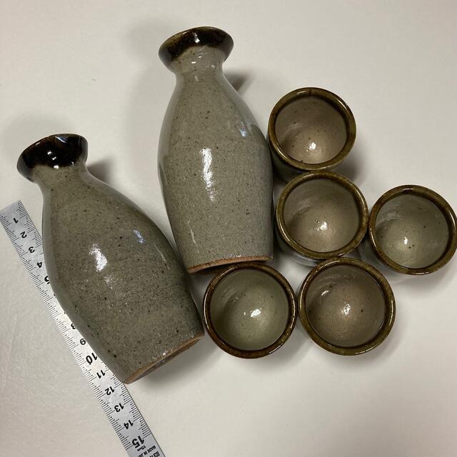 民藝　益子焼　徳利と盃セット エンタメ/ホビーの美術品/アンティーク(陶芸)の商品写真