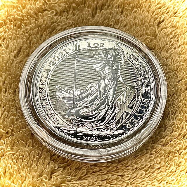 🌺2枚セット.ブリタニア銀貨☀️1オンス(31.1g)2021年新品未開封 エンタメ/ホビーのコレクション(その他)の商品写真