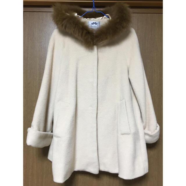 リランドチュール フォックスファーアルパカシャギーコート-