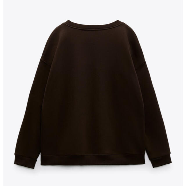 新品 ZARA ザラ ディズニー バンビ 裏起毛スェット ブラウン 茶 M 1