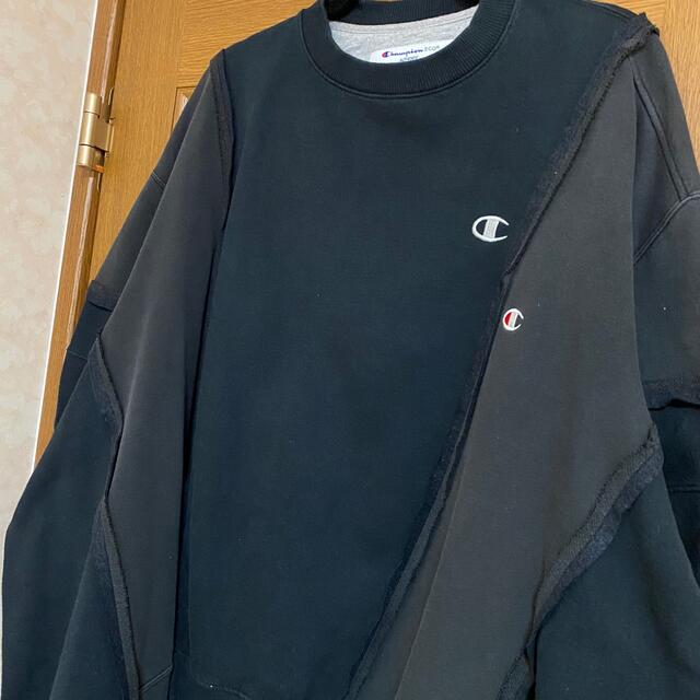 大人気定番】 Champion - champion 再構築 ドッキング スウェット