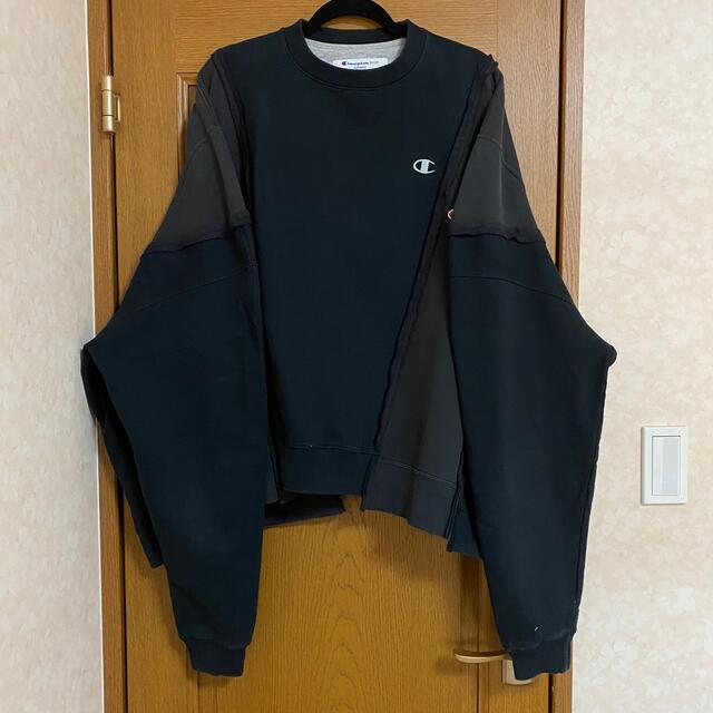大人気定番】 Champion - champion 再構築 ドッキング スウェット