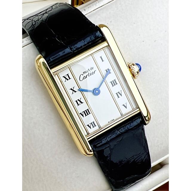 美品 カルティエ マスト タンク ゴールドライン LM Cartier