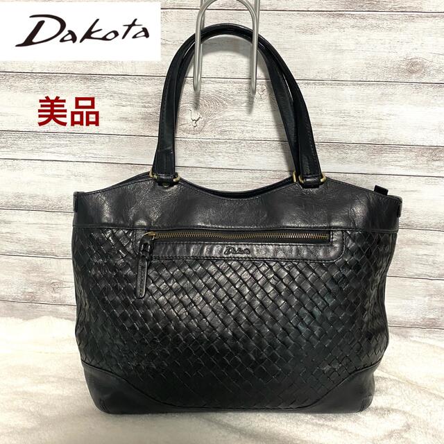 美品】Dakota ダコタ トートバッグ ショルダー オールレザー メッシュ