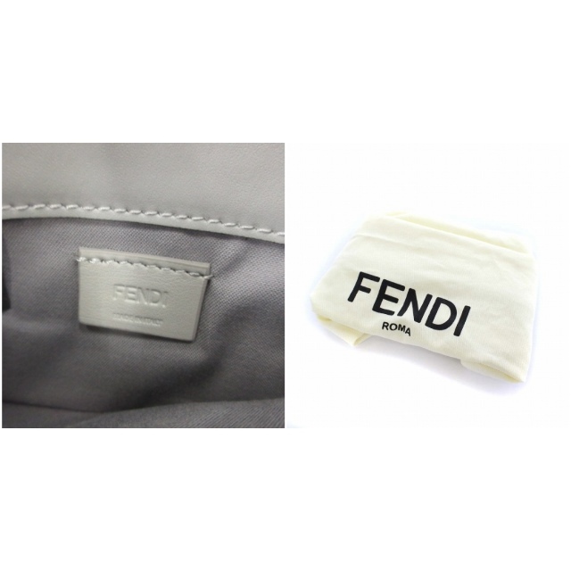 FENDI(フェンディ)のフェンディ マルチスタッズ チェーンウォレット ショルダーバッグ 財布 グレー レディースのバッグ(ショルダーバッグ)の商品写真