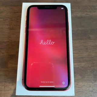 アップル(Apple)のiPhone XR RED 128 GB SIMフリー(スマートフォン本体)