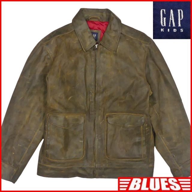 レザー ジャケット ブルゾン ジャンパー GAP ギャップ 本革 メンズ XXL