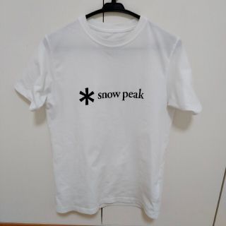 スノーピーク(Snow Peak)のスノーピーク　snowpeak ロゴTシャツ　サイズS　限定品　白(Tシャツ/カットソー(半袖/袖なし))