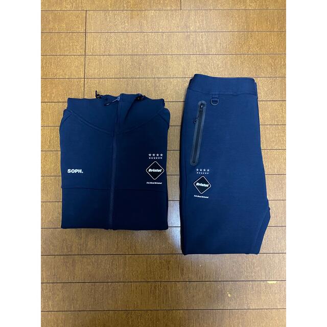 F.C.R.B. VENTILATION HOODIE、PANTS NAVY M