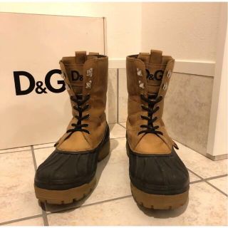 ドルチェアンドガッバーナ(DOLCE&GABBANA)の☆美品☆D&G ブーツ スノーブーツ レザー  防寒 EU42(ブーツ)