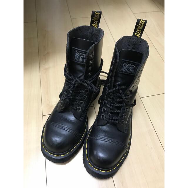 全高4cmドクターマーチン　厚底＆スチールトゥ　BXB BOOT 10 EYE 28