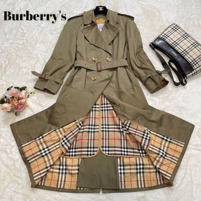 BURBERRY - 【ほぼ未使用】バーバリーズ トレンチコート 光沢 玉虫色