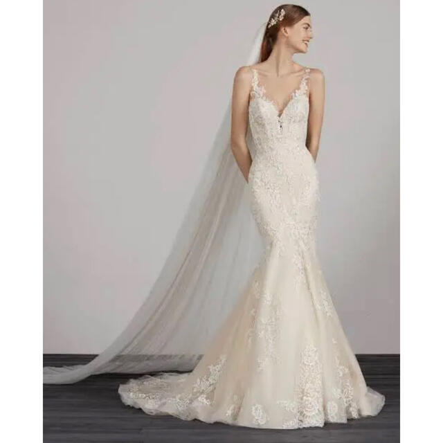 即日発送】 こころ PRONOVIAS ウェディングドレス マーメイドドレス