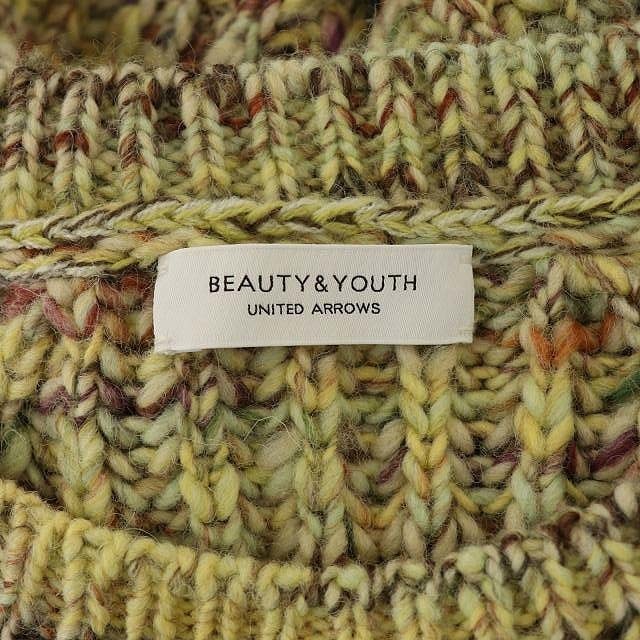 BEAUTY&YOUTH UNITED ARROWS(ビューティアンドユースユナイテッドアローズ)のユナイテッドアローズ  ビューティー&ユース セーター 黄色 カーキ ミックス レディースのトップス(ニット/セーター)の商品写真