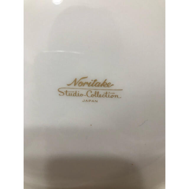 ノリタケ　Studio Collectionスタジオコレクション　鹿＆花草柄白皿 6