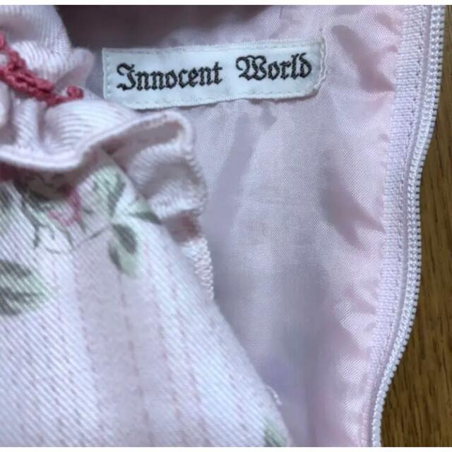 Innocent World(イノセントワールド)の美品イノワローズストライプJSK レディースのワンピース(ひざ丈ワンピース)の商品写真