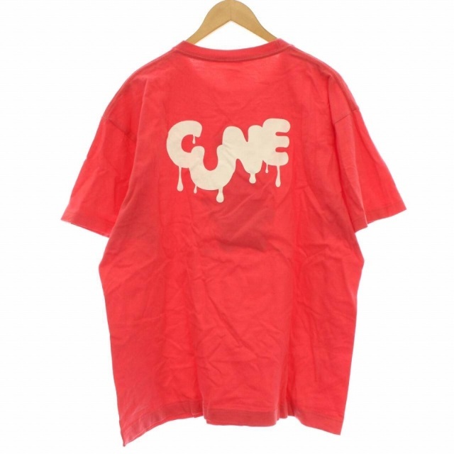 CUNE(キューン)のキューン Tシャツ カットソー うさぎ ウサギ プリント 丸首 XL ピンク メンズのトップス(Tシャツ/カットソー(半袖/袖なし))の商品写真