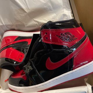 ナイキ(NIKE)の28cm NIKE JORDAN1 HIGH OG PATENT BRED(スニーカー)