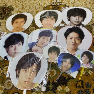 アラシ(嵐)の嵐 うちわ 二宮和也 ライブ グッズ 団扇 ミニうちわ セット(アイドルグッズ)